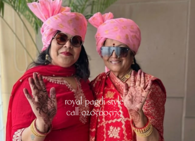 Professional groom safa tying service in Delhi NCR with elegant ivory wedding pagdi by Royal Pagdi Style